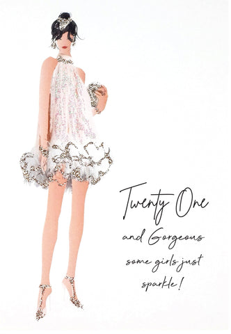 Twenty One Gorgeous Card by Five Dollar Shake Greeting Cards Five Dollar Shake