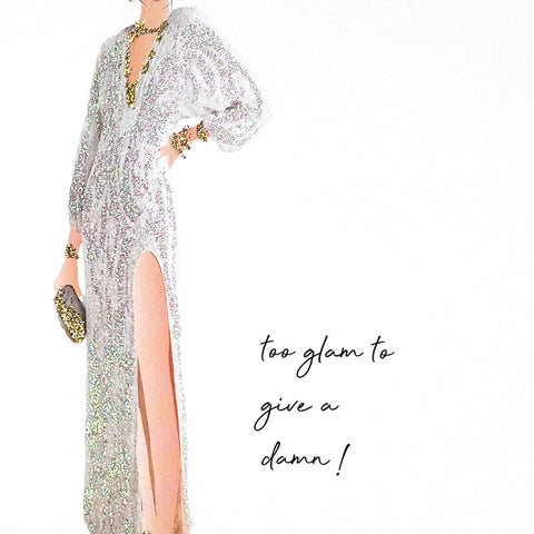 A5 Notebook To Glam by Five Dollar Shake Greeting Cards Five Dollar Shake
