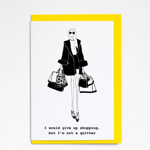 NOT A QUITTER GREETING CARD BY PROUD LONDON Greeting Cards PROUD LONDON