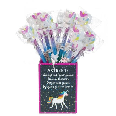 Unicorn Rainbow Pencil with Eraser by Artebene - ash-dove