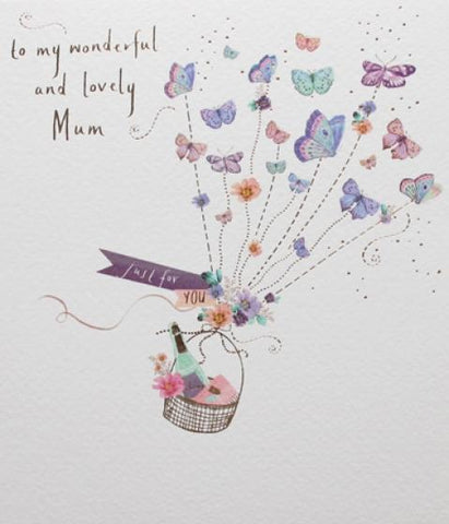 My wonderful Mum Greeting Card by Paperlink - ash-dove