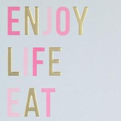 Paperlink Enjoy Life Eat Cake Greeting Card - ash-dove