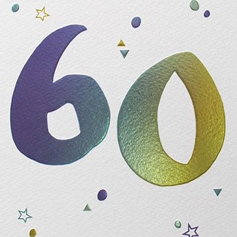 60 Birthday Card by Paperlink Greeting Cards Paperlink