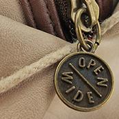 Close up of zip Apothecary Moustache Wash Bag