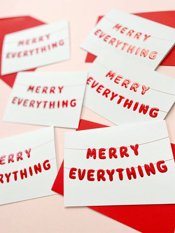 Merry Everything Card By Ricicle Cards Greeting Cards Ricicle Cards