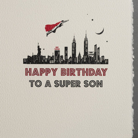 Super Son Birthday Card by Five Dollar Shake Greeting Cards Five Dollar Shake