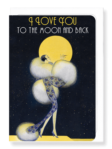 Love you to the moon Card by Ezen Design Greeting Cards Ezen Design