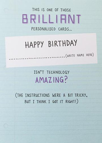 Personalised Birthday Card Greeting Cards Paperlink