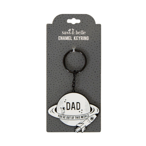 Keyring for Dad You're Out of this World by Sass & Belle - ash-dove