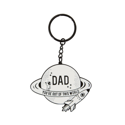 Keyring for Dad You're Out of this World by Sass & Belle - ash-dove