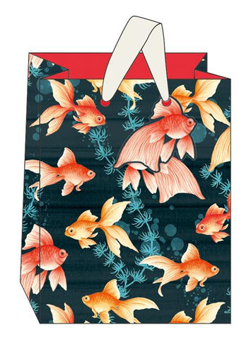 Medium Gold Fish Gift Bag by The Artfile Stationery The Artfile