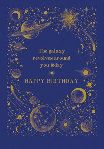 Galaxy Birthday Card Greeting Cards The Artfile