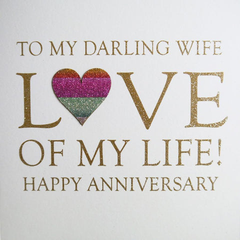 Darling Wife Anniversary Card by Five Dollar Shake Greeting Cards Five Dollar Shake