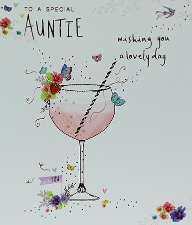 Auntie Birthday greeting card by paperlink Greeting Cards Paperlink