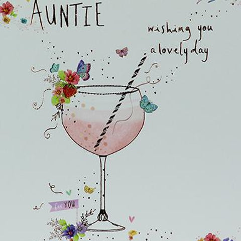 Auntie Birthday greeting card by paperlink Greeting Cards Paperlink