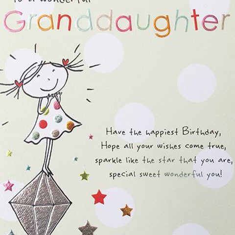 Granddaughter Birthday Card by Paperlink Greeting Cards Paperlink