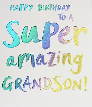 Grandson Birthday Card by Paperlink Greeting Cards Paperlink