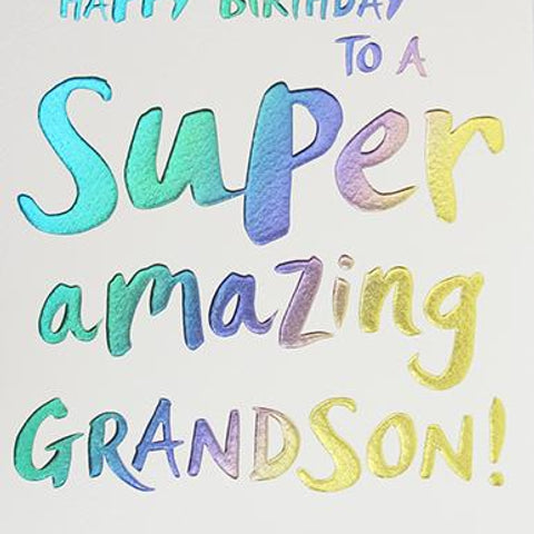 Grandson Birthday Card by Paperlink Greeting Cards Paperlink