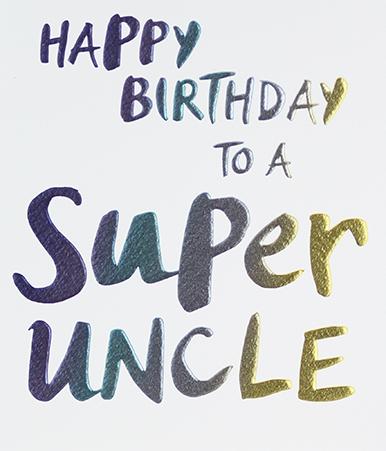 Super Uncle Birthday Card by Paperlink Greeting Cards Paperlink