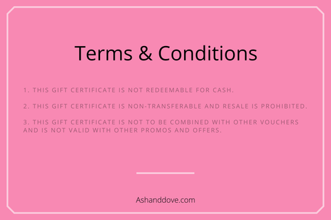 Gift Card Gift Card Ash & Dove