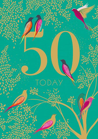 50 Today Birthday Card Greeting Cards The Artfile