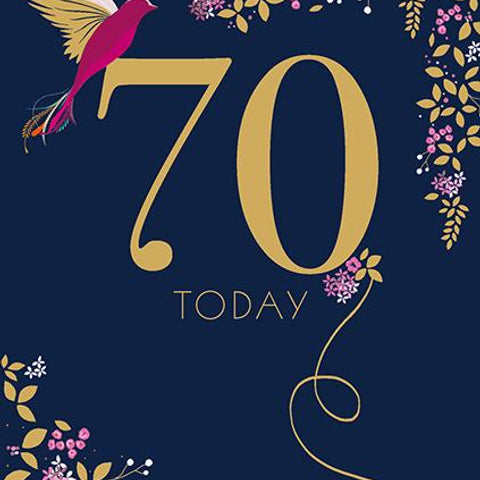 70 Today Birthday Card Greeting Cards The Artfile