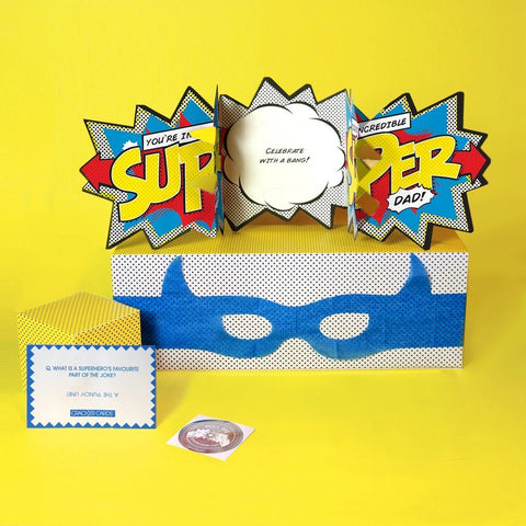 My Design Collection Super Dad Cracker Card - ash-dove