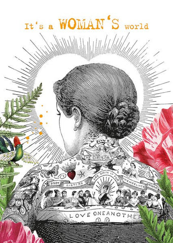 Women's World Blank Card by the artfile Greeting Cards The Artfile