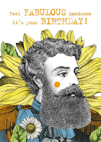 Handsome Blank Birthday Card by the artfile Greeting Cards The Artfile