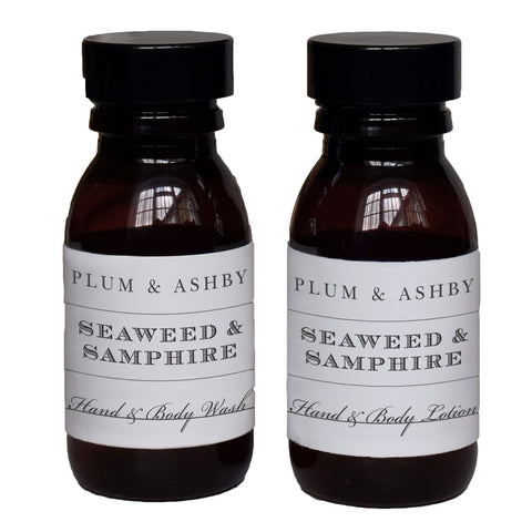 Plum and Ashby Travel Size Seaweed and Samphire Hand & Body Wash - ash-dove