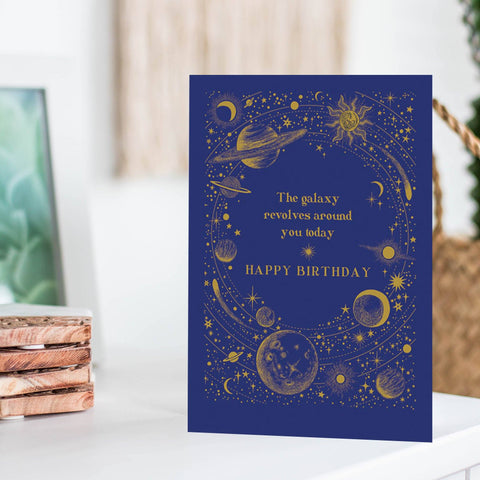 Galaxy Birthday Card Greeting Cards The Artfile