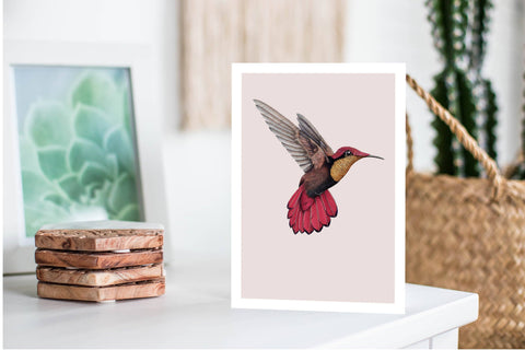 Humming Bird Greeting Card Greeting Cards The Artfile