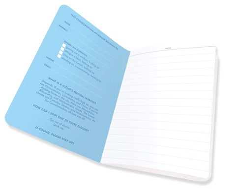 Cloud Spotting and Weather A5 Notebook, Wild Blue Yonder Journal, Dorm Gift for Students, Fun Back to School Gift Idea, someone_else