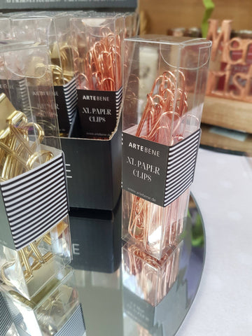 Rose Gold Crystal Push Pins, Pretty Office Stationery For Girls, Gold Binder Clips For Desks, Stationery Gifts For New Businesses someone_else