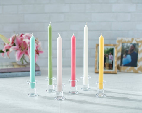 Aqua Blue 10inch Taper Candle Duo, Set Of 2 Table And Dining Table Candles, It's A Boy Gender Reveal Party Candles, Bridal Decor Candles someone_else