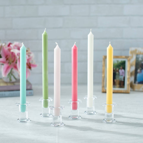 Aqua Blue 10inch Taper Candle Duo, Set Of 2 Table And Dining Table Candles, It's A Boy Gender Reveal Party Candles, Bridal Decor Candles someone_else