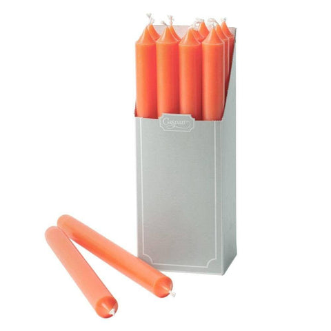 Vivid Orange 10 inch Long Taper Candles, Summer OutDoor Dining Table Candle Packs Choose from 2 or 4, Festival Party Non Drip Candle Supply someone_else