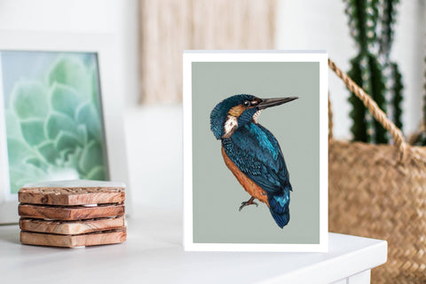 Kingfisher Greeting Card Greeting Cards The Artfile