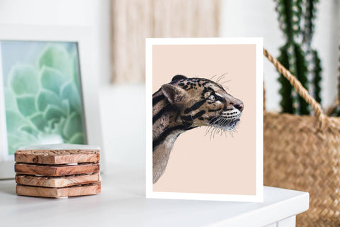 Leopard Blank Greeting Card Greeting Cards The Artfile