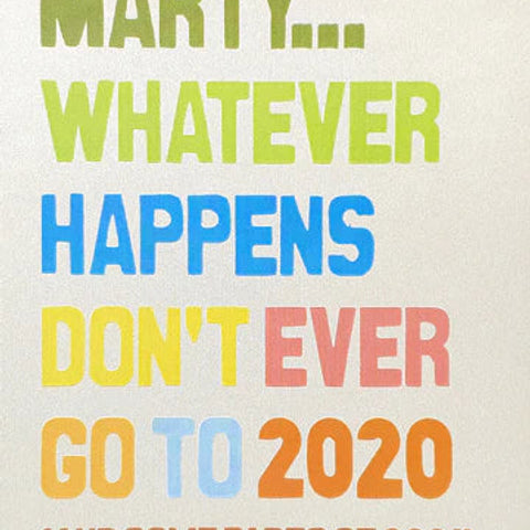 A4 Poster Back to the Future by Five Dollar Shake Greeting Cards Five Dollar Shake