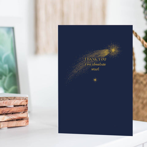 Thank You Die Stamped Card Greeting Cards The Artfile