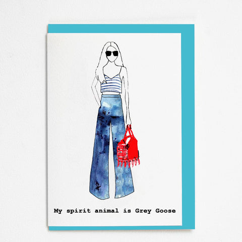 GREY GOOSE GREETING CARD BY PROUD LONDON Greeting Cards PROUD LONDON 