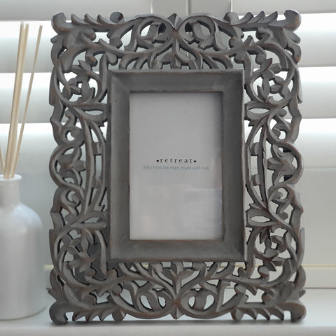 Filigree Carved Frame by Retreat Home Shopping Retreat Home 