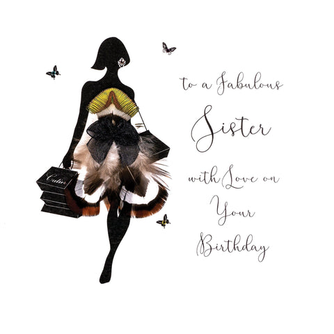 Fabulous Sister Birthday Card by Five Dollar Shake Greeting Cards Five Dollar Shake 