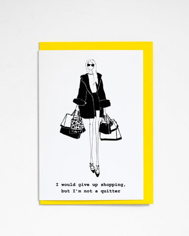 NOT A QUITTER GREETING CARD BY PROUD LONDON Greeting Cards PROUD LONDON 