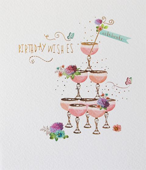 Birthday Wishes Greeting Card by Paperlink - ash-dove