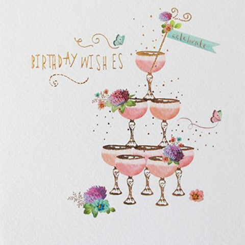 Birthday Wishes Greeting Card by Paperlink - ash-dove