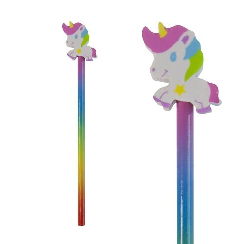 Unicorn Rainbow Pencil with Eraser by Artebene - ash-dove