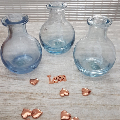 Chive Loft Bud Vase Circle Light Blue - ash-dove