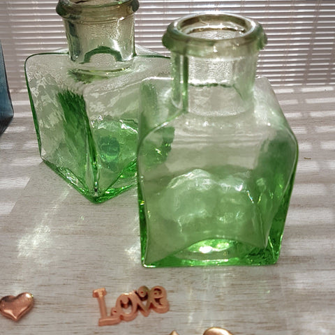 Chive Loft Bud Vase Square Peridot - ash-dove